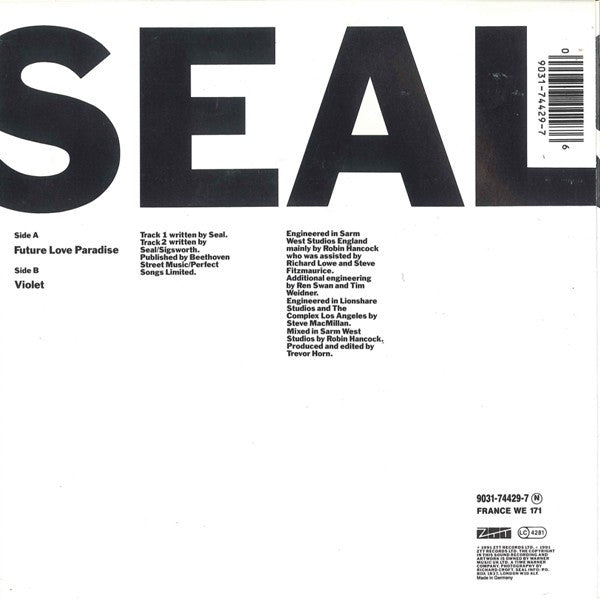 Seal : Future Love EP (7", Single, Sma)