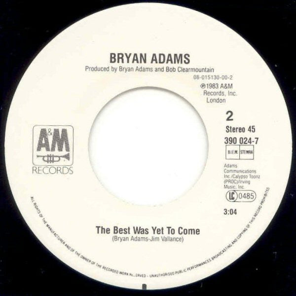 Bryan Adams : Summer Of '69 (7")