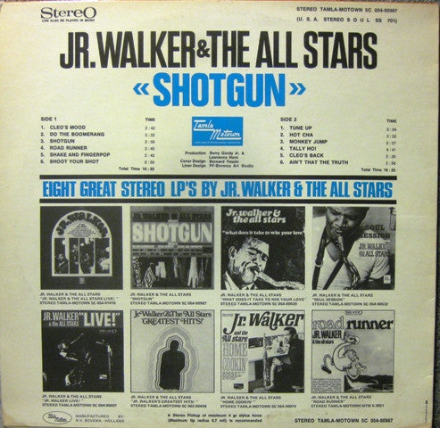 Junior Walker & The All Stars : Shotgun (LP, Album, RE)