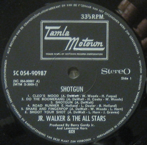 Junior Walker & The All Stars : Shotgun (LP, Album, RE)