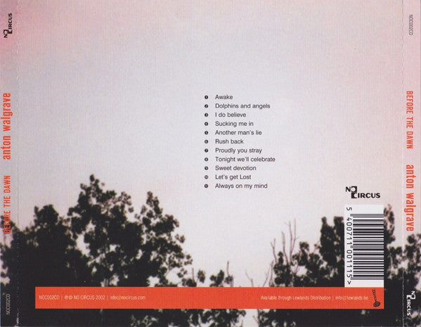 Anton Walgrave : Before The Dawn  (CD, Album)
