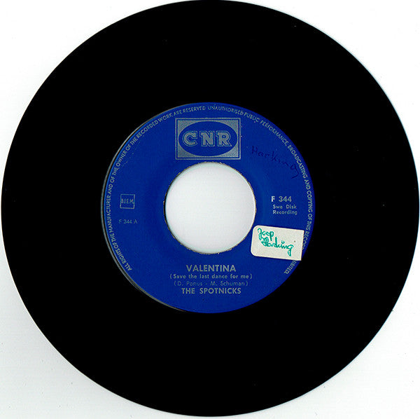 The Spotnicks : Valentina (Save The Last Dance For Me) (7")
