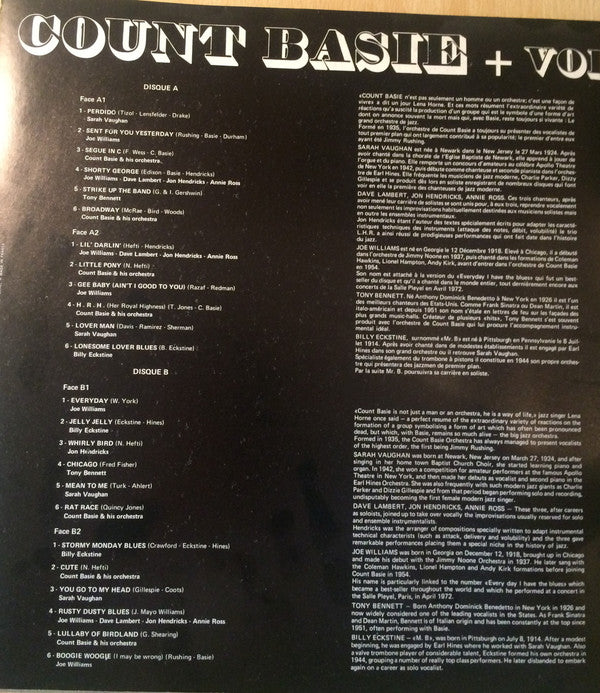Count Basie : Count Basie + Voices (2xLP, Comp)
