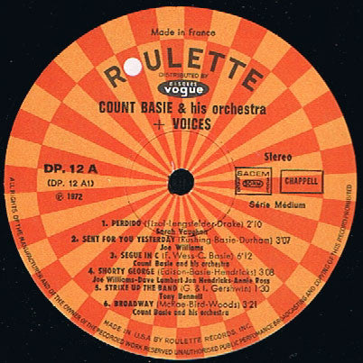 Count Basie : Count Basie + Voices (2xLP, Comp)