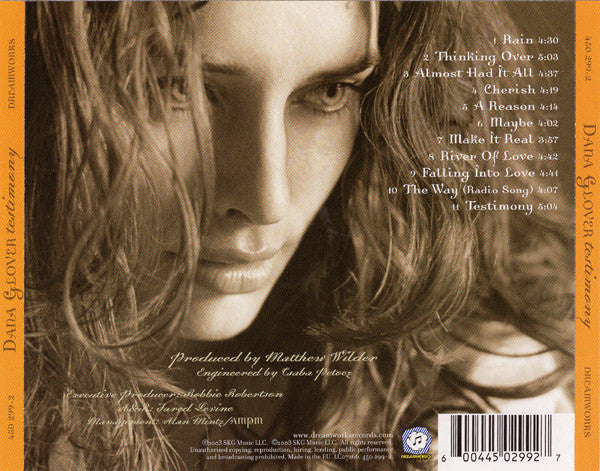 Dana Glover : Testimony (CD, Album)