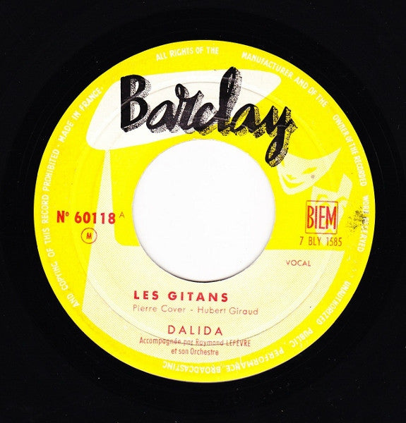 Dalida : Les Gitans  (7", Single)