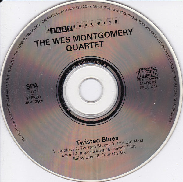 The Wes Montgomery Quartet : Twisted Blues (CD, Comp)