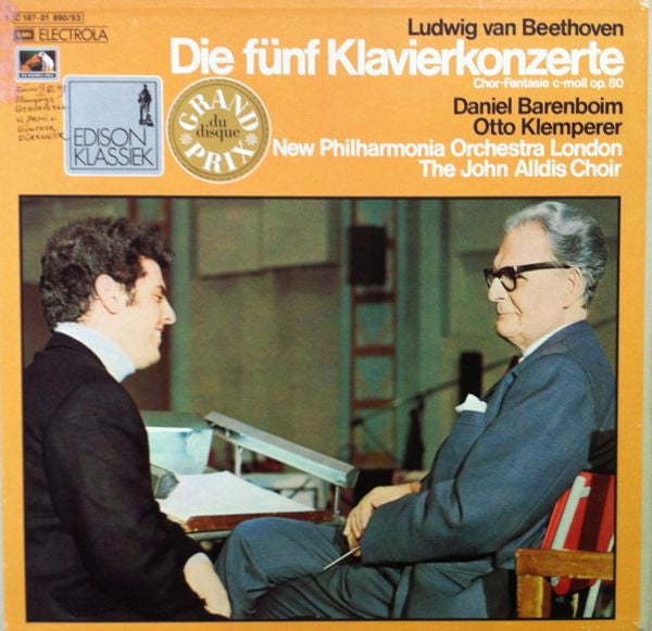 Ludwig van Beethoven - Daniel Barenboim - Otto Klemperer : Die Fünf Klavierkonzerte / Chorfantasie C-moll Op. 80 (4xLP + Box)