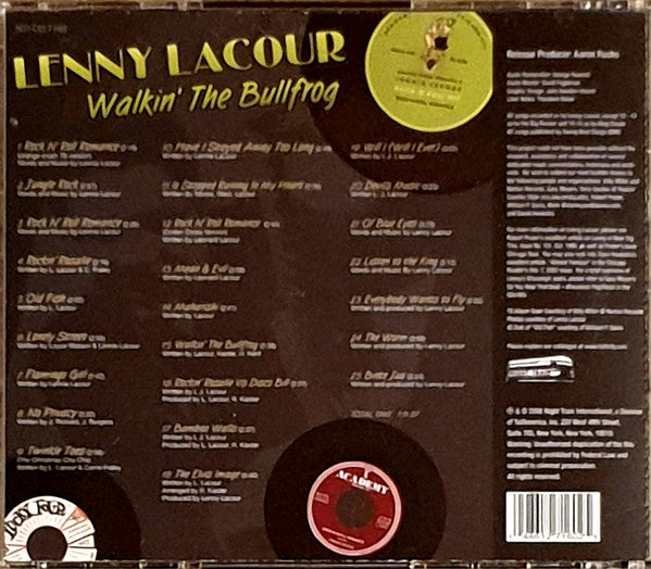 Lennie LaCour : Lenny LaCour Walkin'  The Bullfrog (CD, Comp)