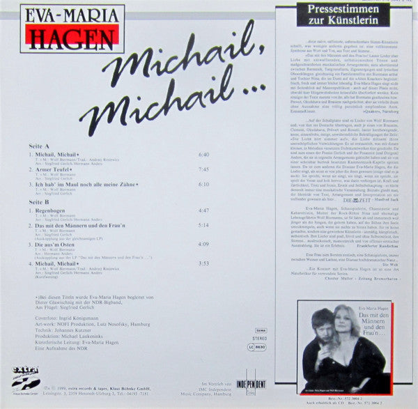 Eva-Maria Hagen : Michail, Michail ... (LP, Album)