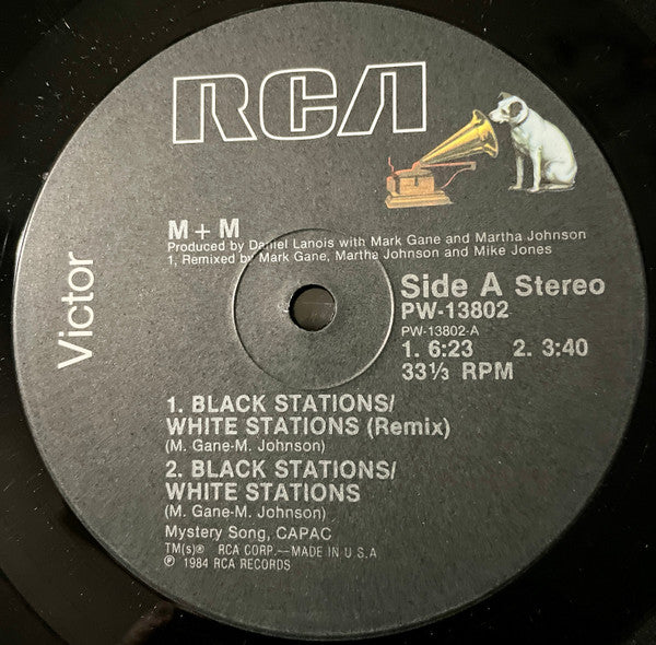 M + M : Black Stations / White Stations (12")