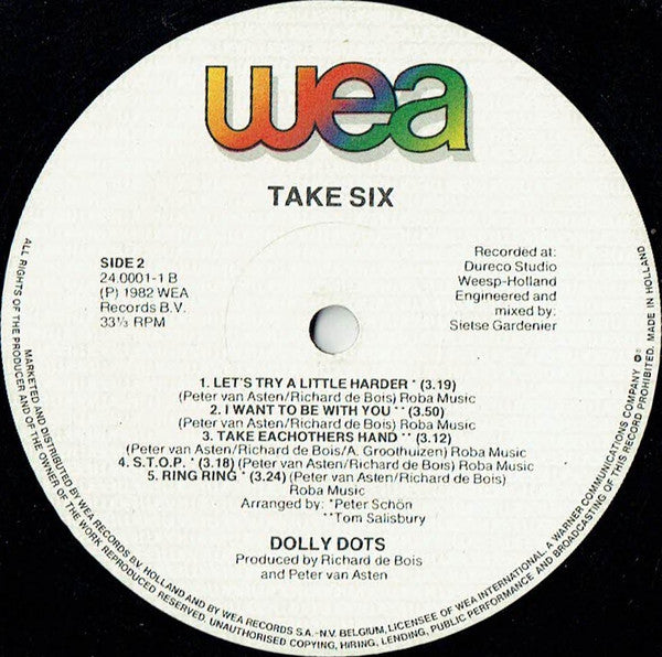 Dolly Dots : Take Six (LP, Album)