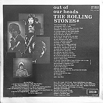 The Rolling Stones : Out Of Our Heads (LP, Album, RP, Lam)