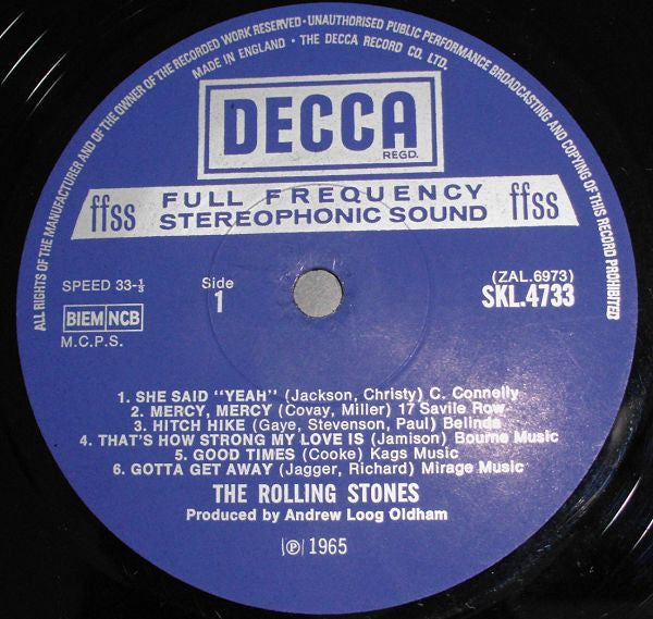 The Rolling Stones : Out Of Our Heads (LP, Album, RP, Lam)