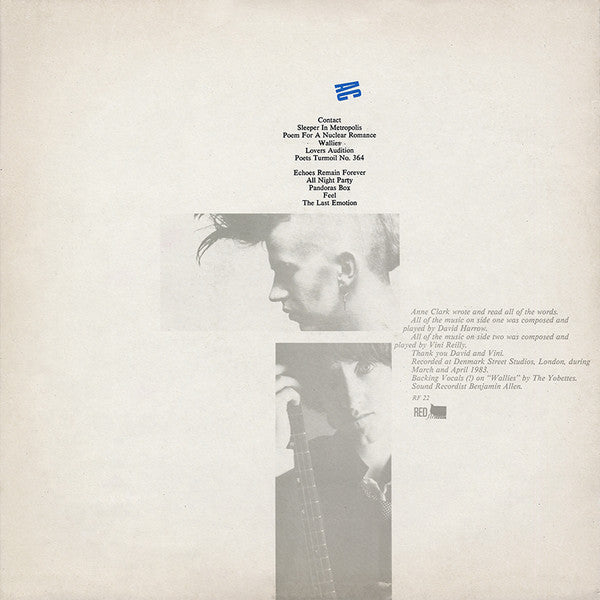 Anne Clark : Changing Places (LP, Album)