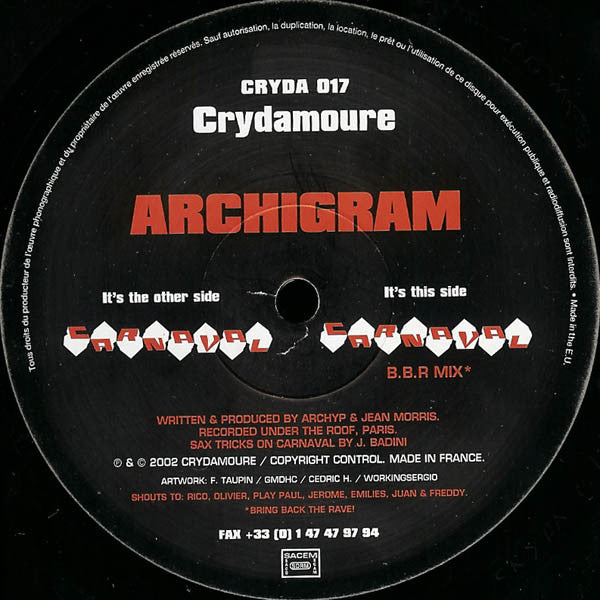 Archigram : Carnaval (12")