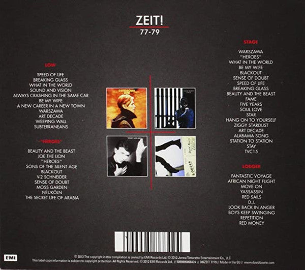 David Bowie : Zeit! 77-79 (Box, Comp + CD, Album, Enh, RM + CD, Album, Enh, R)