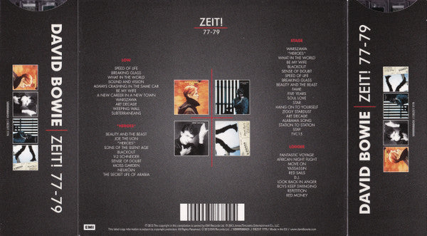 David Bowie : Zeit! 77-79 (Box, Comp + CD, Album, Enh, RM + CD, Album, Enh, R)