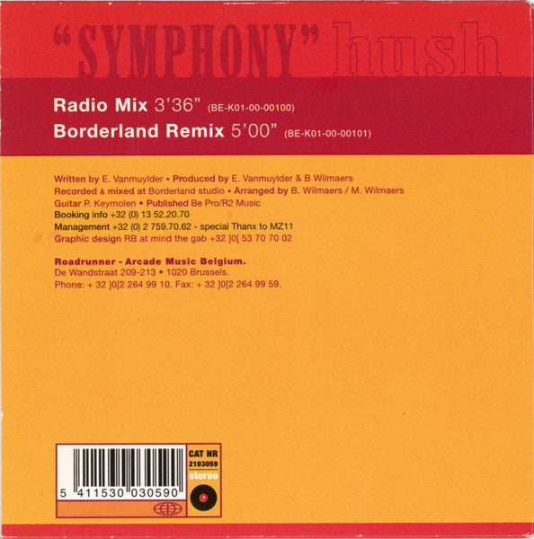 Hush (28) : Symphony (CD, Single)