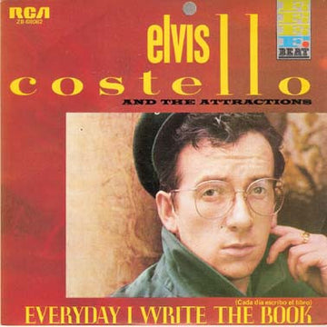 Elvis Costello & The Attractions : Everyday I Write The Book = Cada Día Escribo El Libro (7", Single)