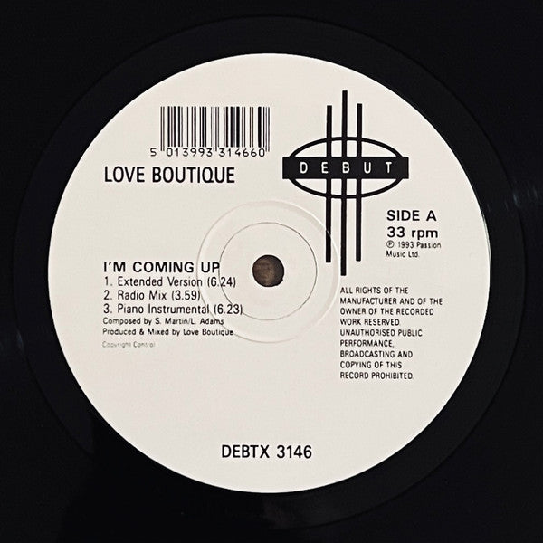 Love Boutique : I'm Coming Up (12")