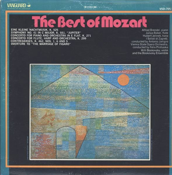 Wolfgang Amadeus Mozart : The Best Of Mozart (LP, Comp)