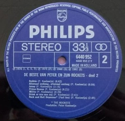 Peter Koelewijn & Zijn Rockets : De Beste Van Peter En Zijn Rockets Deel 2 (LP, Comp)