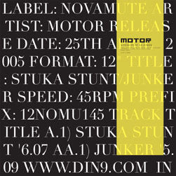 MOTOR (2) : Stuka Stunt / Junker (12")