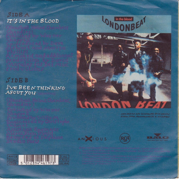 Londonbeat : It's In The Blood (7", Single)