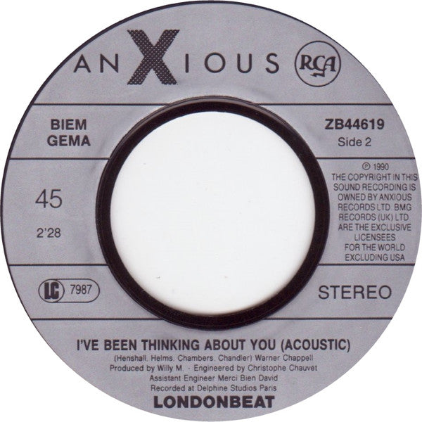 Londonbeat : It's In The Blood (7", Single)
