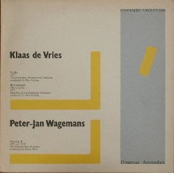 Klaas de Vries, Peter-Jan Wagemans : Follia / Bewegingen (Movements) / Muziek II (LP, Ltd)