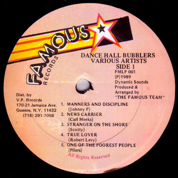 Various : Dance Hall Bubblers (LP, Comp)