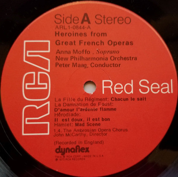 Anna Moffo, New Philharmonia Orchestra : Heroines From Great French Operas (LP)