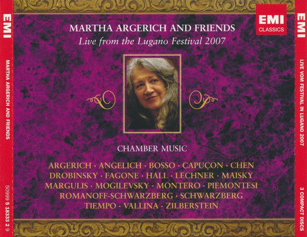 Martha Argerich And Friends : Live From The Lugano Festival 2007 (3xCD, Album)