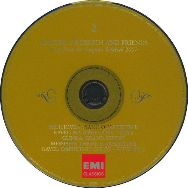 Martha Argerich And Friends : Live From The Lugano Festival 2007 (3xCD, Album)
