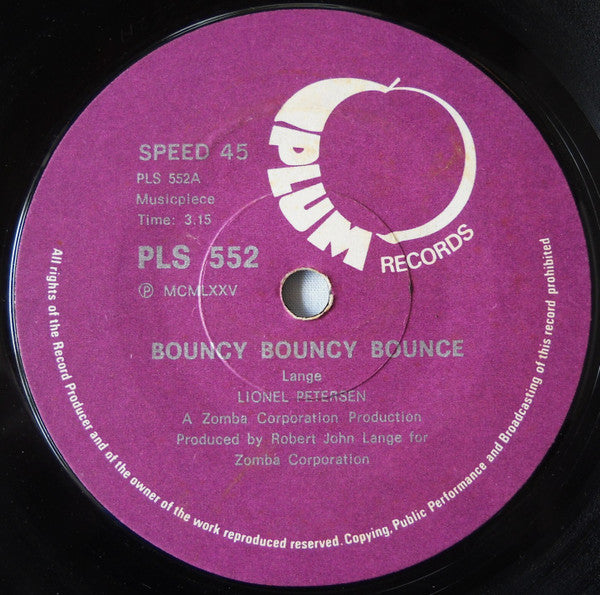 Lionel Petersen : Bouncy Bouncy Bouncy / Girls (7")