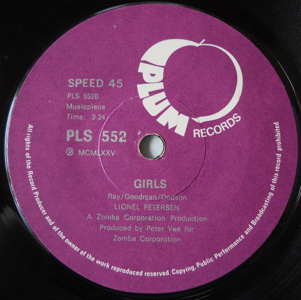 Lionel Petersen : Bouncy Bouncy Bouncy / Girls (7")