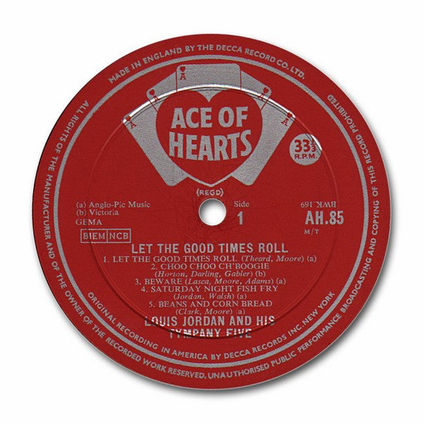 Louis Jordan And His Tympany Five : Let The Good Times Roll (LP, Album, Comp, Mono)