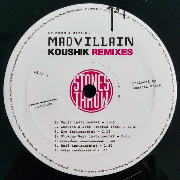 Madvillain : Koushik Remixes (12", EP)