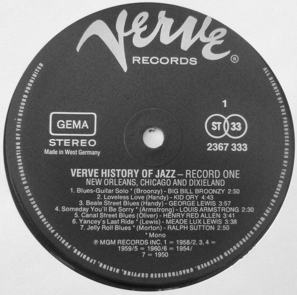 Various : History Of Jazz (10xLP, Comp + Box, Comp)