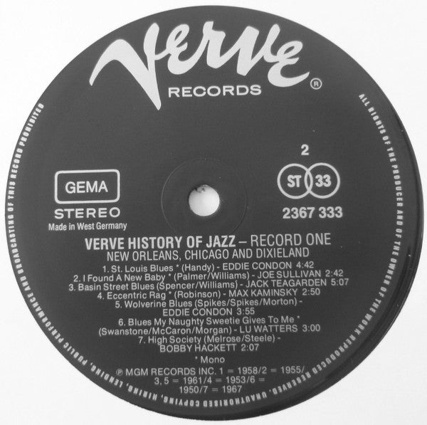 Various : History Of Jazz (10xLP, Comp + Box, Comp)