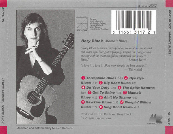 Rory Block : Mama's Blues (CD, Album)