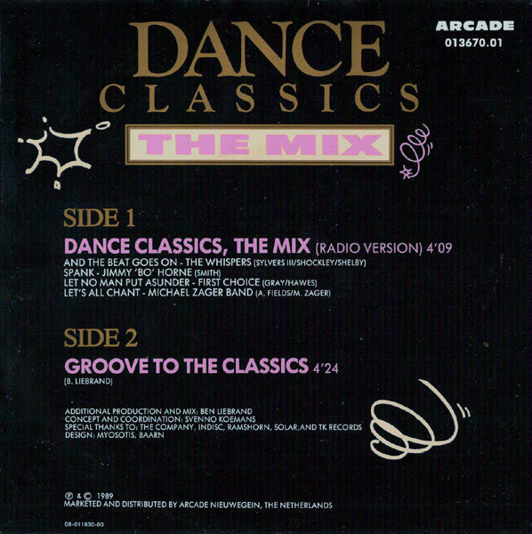 Various : Dance Classics - The Mix (7", Single)