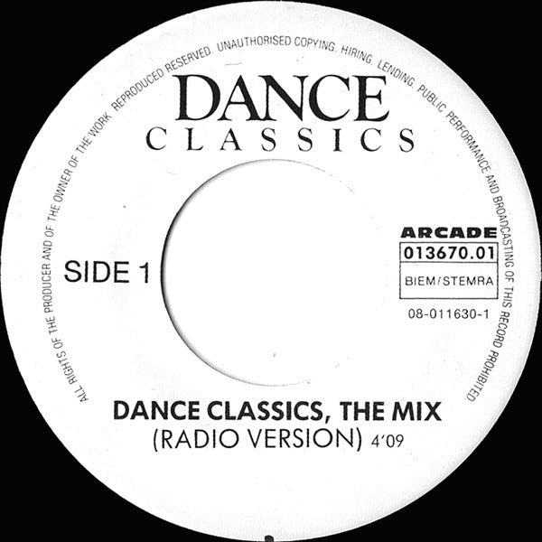 Various : Dance Classics - The Mix (7", Single)