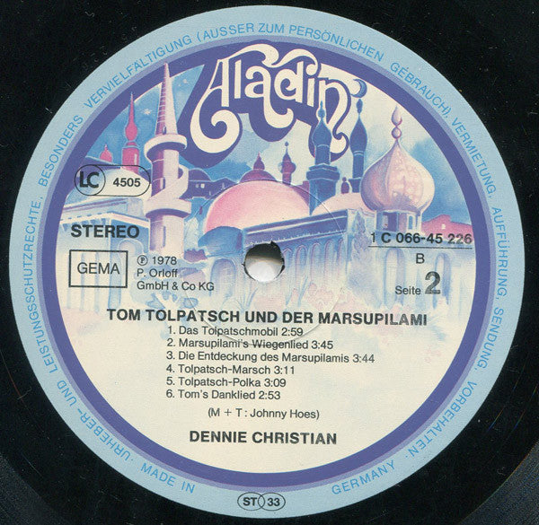 Dennie Christian : Tom Tolpatsch Und Der Marsupilami (LP, Album)