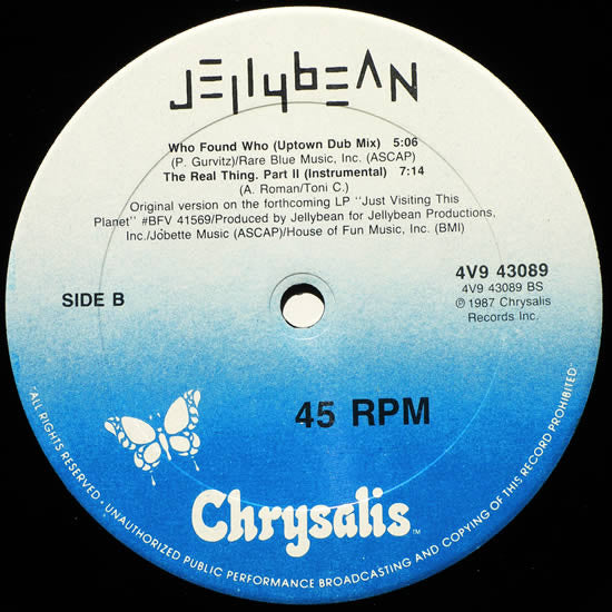Jellybean* Featuring Elisa Fiorillo : Who Found Who (12")