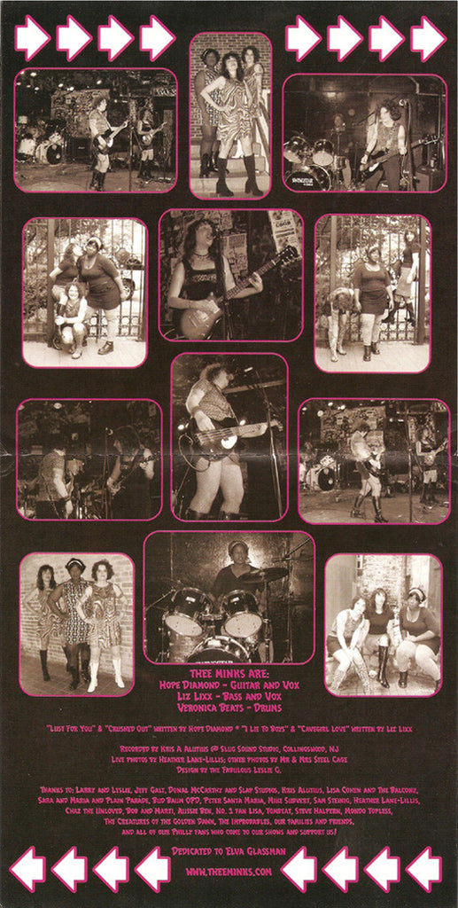 Thee Minks : Songs About Boys (7", Pin)