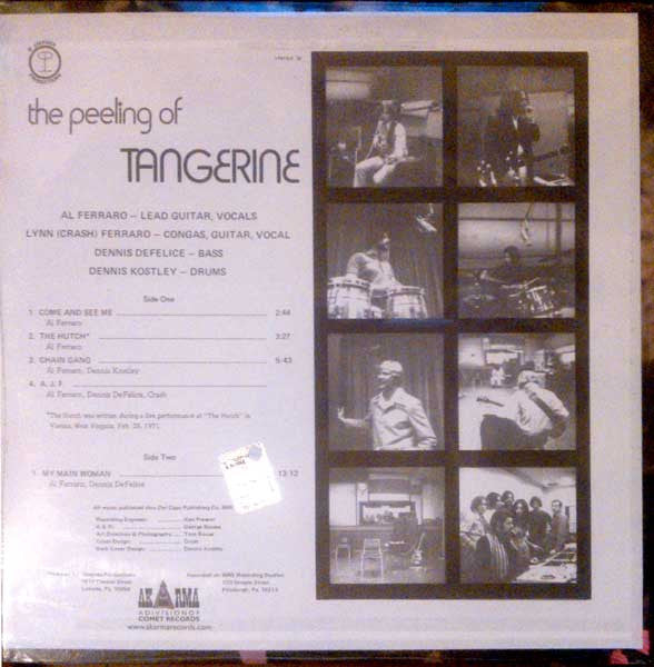 Tangerine (7) : The Peeling Of Tangerine (LP, Album, RE)