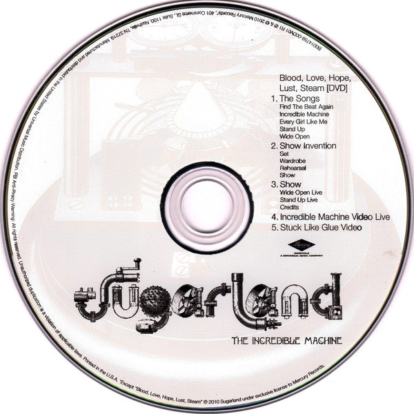Sugarland (2) : The Incredible Machine (CD + DVD-V + Album, Dlx)