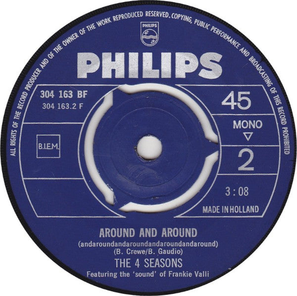 The Four Seasons : Will You Love Me Tomorrow (7", Single, Mono)